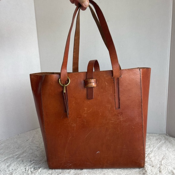 Lucky Brand Handbags - Lucky Brand Dylan Leather Tote in Tobacco